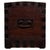 Antique 19th Century English Victorian Iron-Bound Oak Silver Chest For Sale - Image 6 of 13