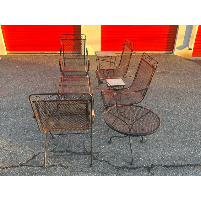 Perfect addition to your outdoor space! The rockers measure 18x22.5x39.5, the ottoman measures 34x20x18, the circular...