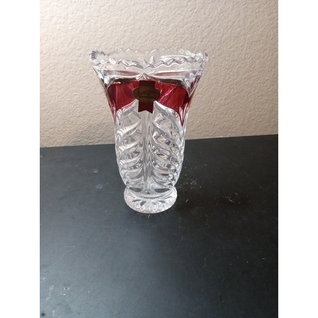 1940s Bleikcristal Germany Crystal Bud Vase For Sale - Image 4 of 5