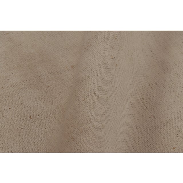 Textile Rug & Kilim’s Modern Textural Extra-Long Runner Rug in Cream Tones For Sale - Image 7 of 8