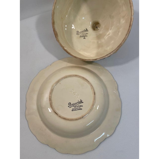 1930s English Beswick Ceramic Cottage Ware Butter or Cheese Dish For Sale - Image 14 of 17