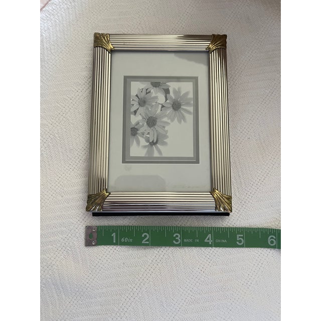 Brass 80s Post Modern Set of Frames For Sale - Image 8 of 17