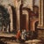 Venetian School Artist, Architectural Capriccio with Figures, 1760, Oil on Canvas, Framed For Sale - Image 12 of 16