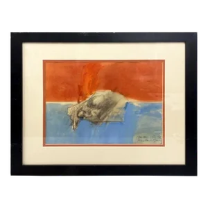 Mixed Media Watercolor by Juan Carlos Gomez "Mother & Child"