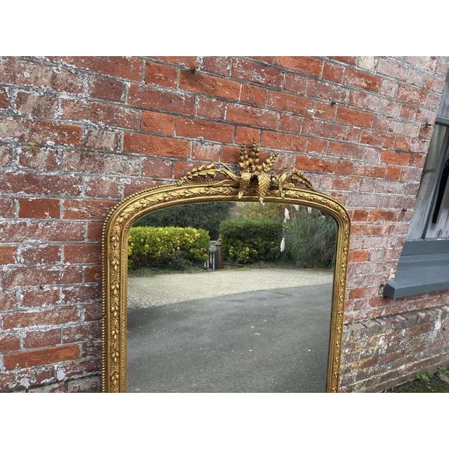 W: 130cm (51.2")h: 148cm (58.3")d: 6cm (2.4") a spectacular large antique english 19th century carved wood & gesso arched...