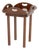Bombay Company Mahogany Circular Tray Table For Sale