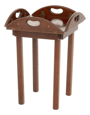 Bombay Company Mahogany Circular Tray Table