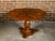Biedermeier 19th Century Flamed Walnut Pedestal Table with Radiating Motif For Sale - Image 4 of 12