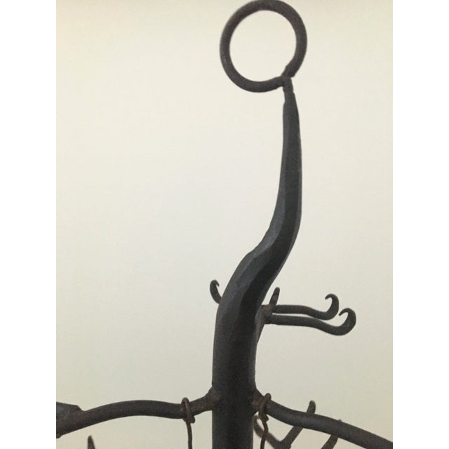 Antique Four Tier Handwrought Iron Game Rack For Sale - Image 10 of 13