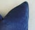 Designer Midnight Blue Velvet Feather/Down Pillows 24" Square - A Pair For Sale - Image 10 of 11