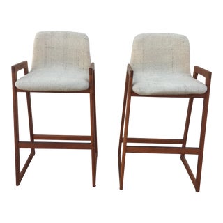 Koefoed Mid-Century Bar Stools - A Pair For Sale