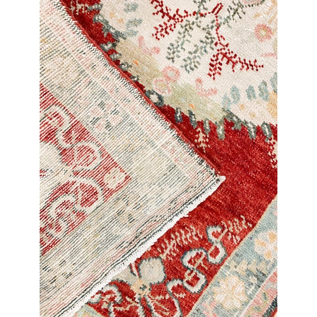 Textile Vintage Circa 1940 Turkish Oushak Runner Rug , 2ft 11in X 11ft 5in For Sale - Image 7 of 11