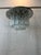 Mid-Century Modern Mid Century Flush Mount Chandelier Hand Blow Glass Prisms For Sale - Image 3 of 7