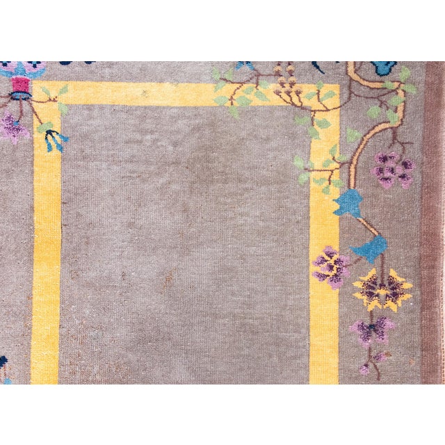 1920s Early 20th Century Chinese Art Deco Rug For Sale - Image 5 of 16
