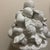 Italian Mid-Century Italian White Glazed Ceramic Fruit Pyramid Topiary on Pedestal For Sale - Image 3 of 8