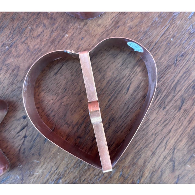 Vintage Solid Copper Cookie Cutters - Set of 4 For Sale - Image 4 of 10