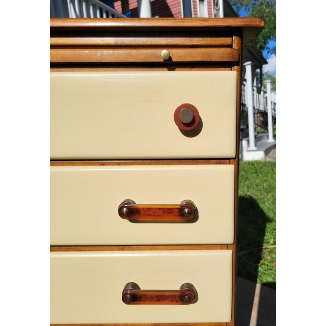 Brown 1940s Maple 4-Drawer Nightstand by Templeton Furniture For Sale - Image 8 of 10