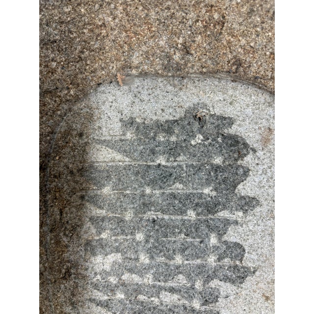 Mid-Century Granite Hand-Carved Kasugo Style Garden Ornament For Sale - Image 9 of 14