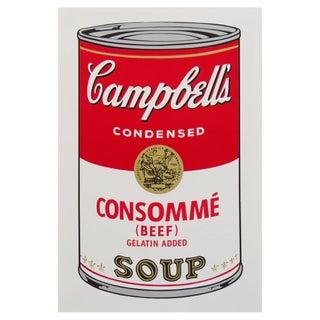 Sunday B. Morning after Andy Warhol, Campbell's Consomme Soup, Silkscreen Print For Sale