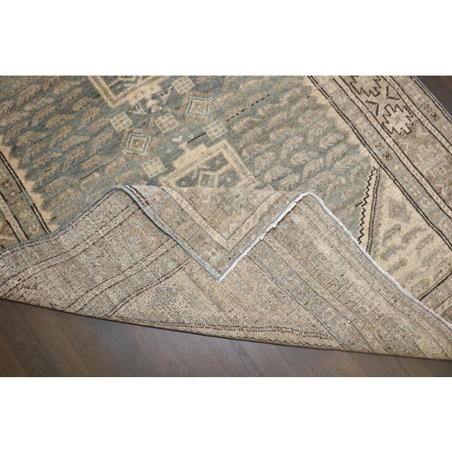 Early 20th Century Kurd Bidjar Blue Gray Rug no. j5184 For Sale - Image 5 of 9