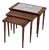 Rosewood Nesting Tables with Ceramic Tiles, Denmark, 1960s, Set of 3 For Sale