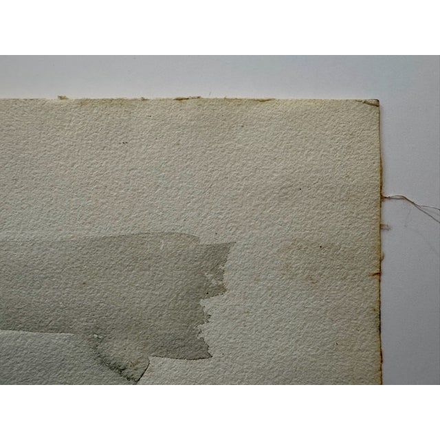 Henry Emil Salloch Original Watercolor on Paper Rolling Valley Landscape, 1962. For Sale - Image 4 of 7