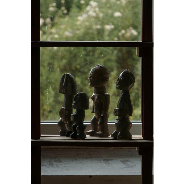 Decorative Handcrafted African Wooden Sculptures, 1940s, Set of 4 For Sale - Image 6 of 16
