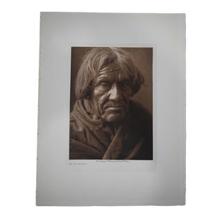 Edward S. Curtis "An Old Mohave" 1907 Vintage Tissue Photogravure, Cardozo Collection For Sale