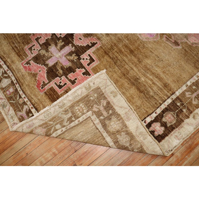 Mid 20th Century Vintage Turkish Kars Primitive Rug - 6'6" x 9'11" For Sale - Image 5 of 8
