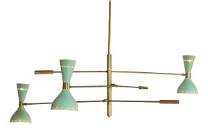 Adjustable Three-Arm Chandelier by Silvio Piattelli