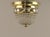 Metal Art Deco Brass Ceiling Light with Faceted Crystal Glass Beads, Austria, 1920s For Sale - Image 7 of 9