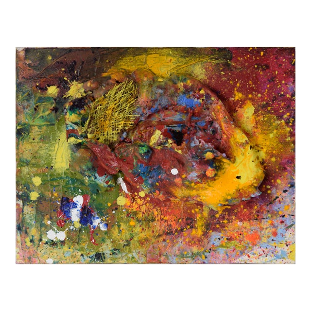 Galaxy Assemblage - Abstract Expressionist Composition in Acrylic on Canvas by Charles David Francis For Sale