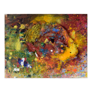 Galaxy Assemblage - Abstract Expressionist Composition in Acrylic on Canvas by Charles David Francis