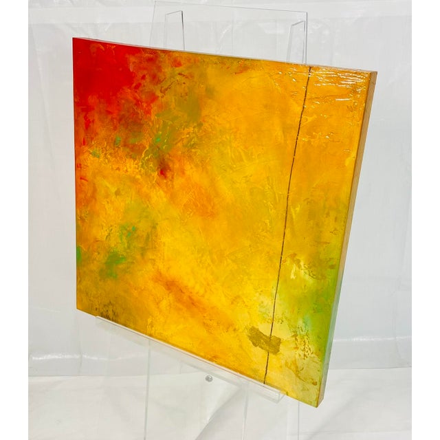 Sam Richardson “Amana Series” Abstract Painting on Board, American Abstract For Sale - Image 4 of 18