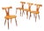 Vintage Scandinavian Dining Chairs in Oak, Sweden, 1960, Set of 4 For Sale