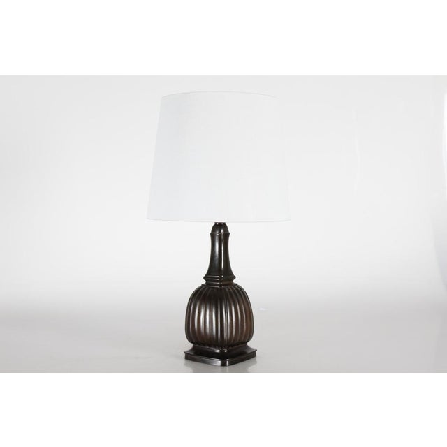 Danish Art Deco Table Lamp in Disco Metal by Just Andersen, 1940s For Sale - Image 3 of 15