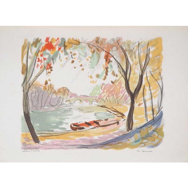 Charles CAMOIN Towpath, 1946 Original lithograph on vellum Signed in pencil lower right Numbered / 100 On Lana vellum 26 x...