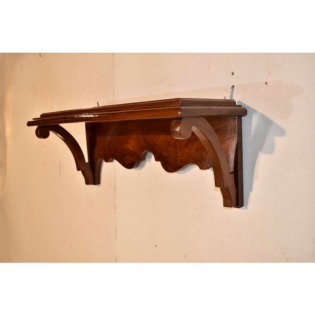 19th Century Mahogany Bracket Shelf From England For Sale - Image 4 of 10