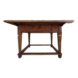 Farmhouse Dining Table in Walnut For Sale