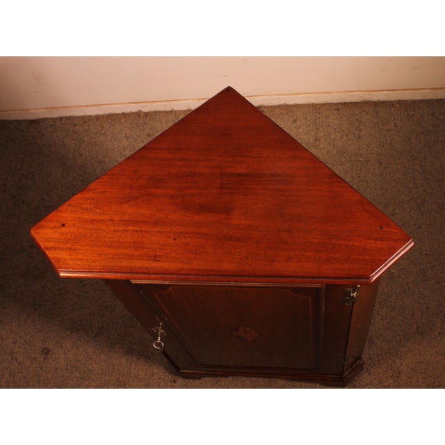 18th Century Georgian Oak Corner Cabinet For Sale - Image 10 of 11