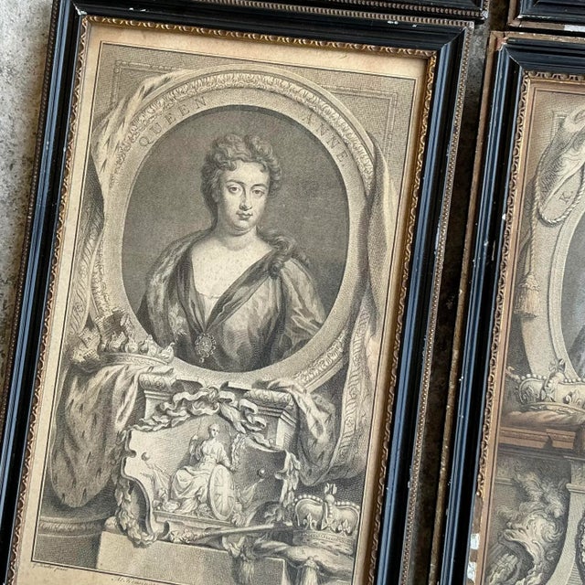 Vintage Boho Royal Engravings - Set of 4 For Sale - Image 10 of 10