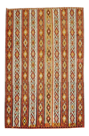 Rustic Tribal Kilim, 7'9'' X 13'