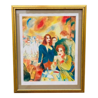 Joanna Zjawinska 1980s Signed Serigraph "Love Life & Money How Did I Get Here? Part 2" For Sale