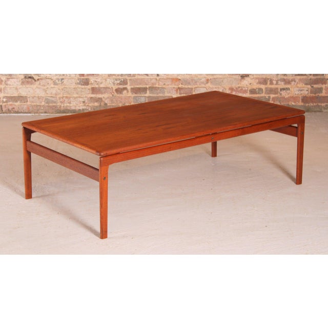 Large Mid-Century Danish Teak Coffee Table from Trioh, 1960s For Sale - Image 3 of 11