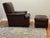 Kittinger Mid-Century Kittinger Leather "King of Ease" Recliner and Ottoman Set - 2 Pieces For Sale - Image 4 of 9
