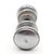 Mid 20th Century Vintage 1.75 In. Brushed Steel Passage Door Knob Set For Sale - Image 5 of 6