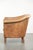 Sheepskin Club Armchair Light Cognac with Decorative Nails For Sale - Image 5 of 14