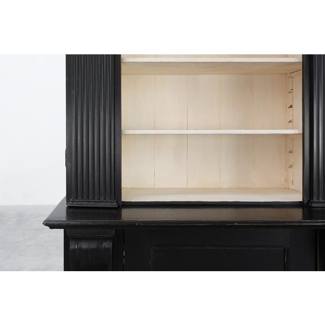 Tall Black MDF Library Cabinet, United Kingdom, 1990s For Sale - Image 10 of 16