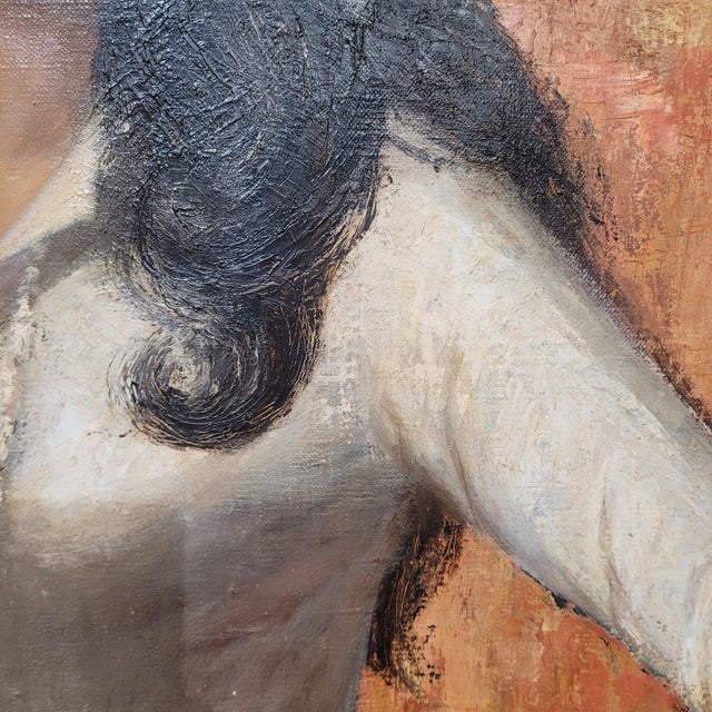 José Luis Benito Rementeria, Portrait of Doña Teresa Molero, 1973, Oil on Canvas For Sale - Image 7 of 13