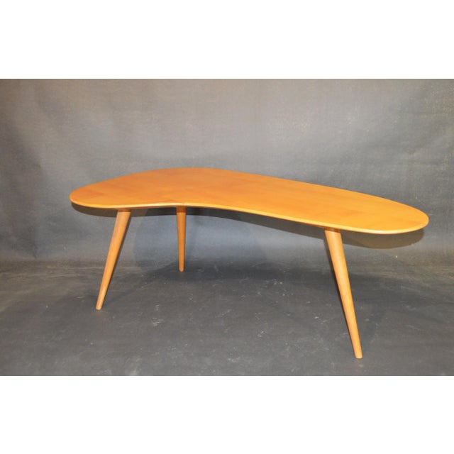 1970s Kidney/Boomerang Shaped Coffee Table attributed to Willy Van Der Meeren, 1970s For Sale - Image 5 of 9